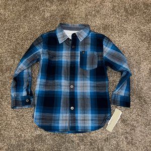 Calvin Klein Toddler‎ Button Down Shirt Size 4T NEW